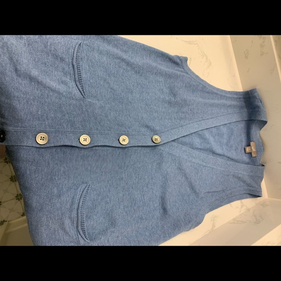 J.Jill blue knit vest size small - Picture 2 of 4